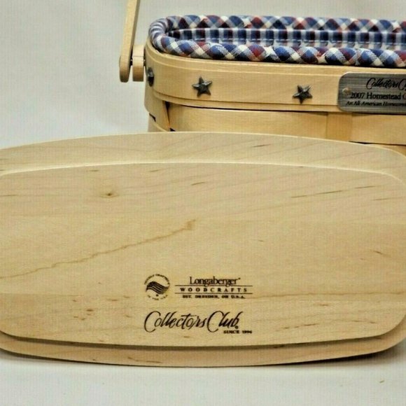 Longaberger 2007 Collectors Club Homestead Gathering Basket Combo Family Signed - Picture 4 of 13